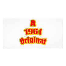 1961 Original Red Custom Photo Card
