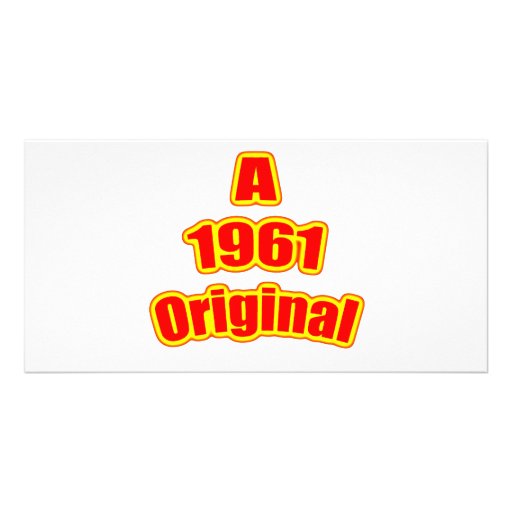 1961 Original Red Custom Photo Card