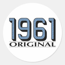 1961 Original Round Sticker