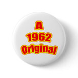 1962 Original Red Pinback Button