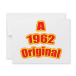 1962 Original Red Custom Invitations