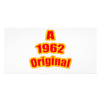 1962 Original Red Customised Photo Card