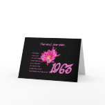 1963 Birthday - The Best Year Ever with Hit Songs cards