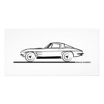 1963 Corvette Sting Ray Split Window Coupe Photo Card Template