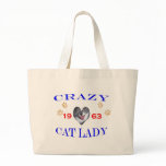 1963 Crazy Cat Lady Canvas Bags