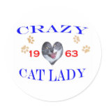 1963 Crazy Cat Lady Sticker
