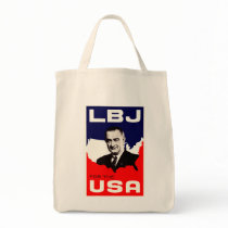 1964 LBJ for the USA Canvas Bags
