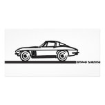 1965 Corvette Stingray Split Blk Custom Photo Card