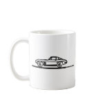 1965 Corvette Stingray Split Blk Coffee Mugs