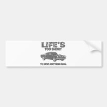 1965 Ford Mustang Fastback Bumper Sticker