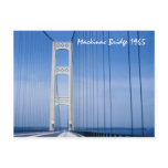 1965 Mackinac Bridge Postcard