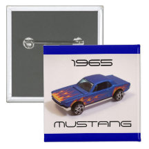 1965 Mustang Pinback Button