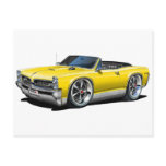 1966/67 GTO Yellow Convertible Postcards