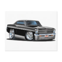 1966-67 Nova Black Car Postcards