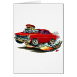 1966-67 Nova Red Car Greeting Card