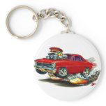 1966-67 Nova Red Car Keychains