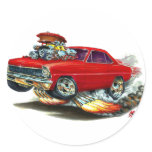 1966-67 Nova Red Car Sticker