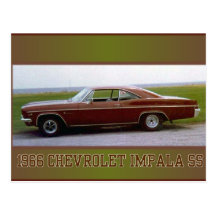 1966 CHEV IMPALA SS POSTCARDS
