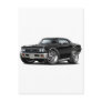 1966 Chevelle Black Car Post Cards