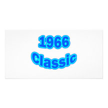 1966 Classic Blue Customized Photo Card