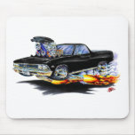 1966 El Camino Black Truck Mouse Pad