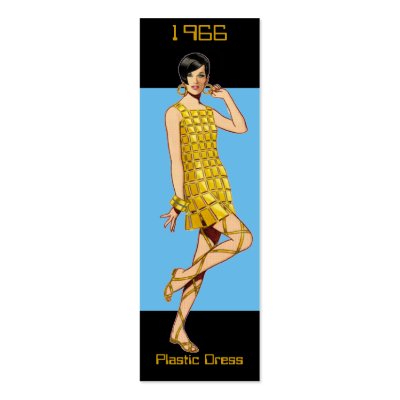 1966 Fashion Bookmark Business Cards by tnmpastperfect