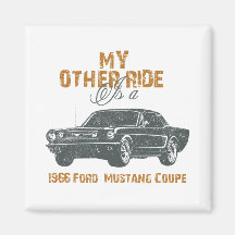 1966 Ford Mustang Coupe Fridge Magnets