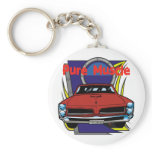 1966 GTO Muscle Car Keychains