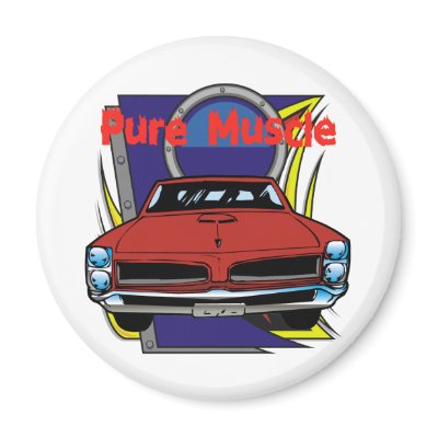 1966 GTO Muscle Car Refrigerator Magnet by hotcars