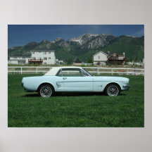 1966 Hardtop Pony Car Poster