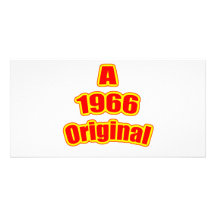 1966 Original Red Customized Photo Card