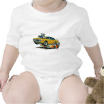 1967-68 Firebird Gold-Black Top Baby Bodysuit