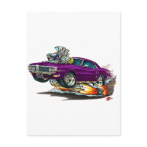 1967-68 Firebird Purple Car Post Cards