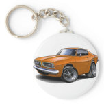 1967-69 Barracuda Orange Car Key Chain