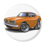 1967-69 Barracuda Orange Car magnets