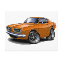 1967-69 Barracuda Orange Car Postcards