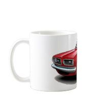1967-69 Barracuda Red Car Coffee Mug