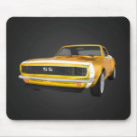 1967 Camaro SS: Yellow Finish: Mousepad