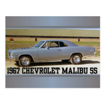 1967 CHEV SS POST CARD