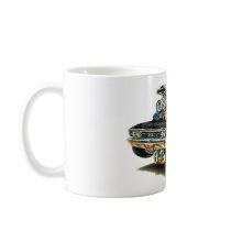 1967 Chevelle Black Car Coffee Mug