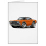 1967 Chevelle Orange Black Top Greeting Card