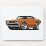 1967 Chevelle Orange Black Top Mousepads