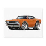 1967 Chevelle Orange Black Top postcards