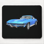1967 Corvette Sports Car: Blue Finish: mousepads