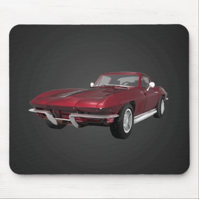 1967 Corvette: Sports Car: Candy Apple: Mousepad by spiritswitchboard