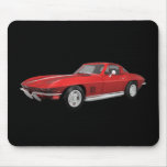 1967 Corvette: Sports Car: Red Finish: mousepads