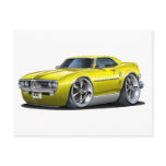 1967 Firebird Yellow Car Post Cards