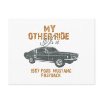1967 Ford Mustang Fastback Postcard