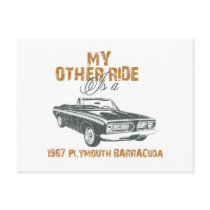 1967 Plymouth Barracuda Postcard