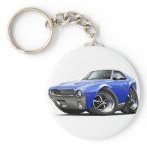 1968-69 AMX Blue Car Key Chains